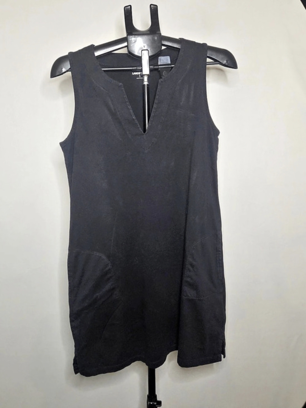 Lands' End Black Mini Dress Size Small Like New